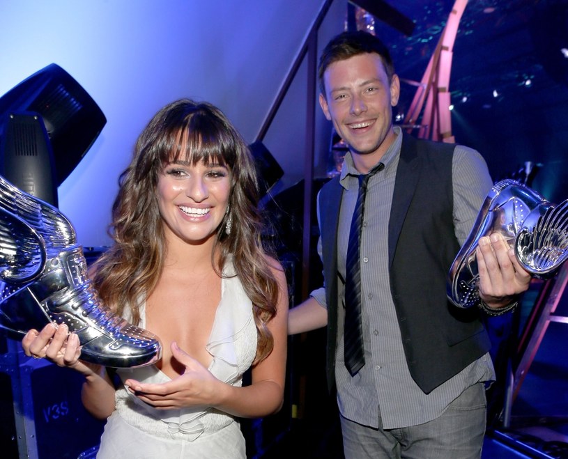 Lea Michele i Cory Monteith w 2012 r. /Christopher Polk /Getty Images