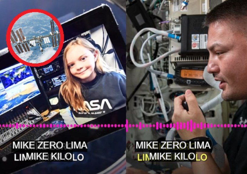 Leć bezpiecznie! - powiedziała 8-latka do astronauty na ISS /materiały prasowe