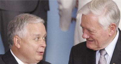 Lech Kaczyński i Valdas Adamkus /AFP