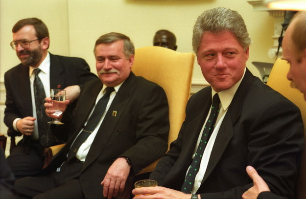 Lech Wałęsa i Bill Clinton (zdj. arch.) /Maciej Belina Brzozowski /PAP