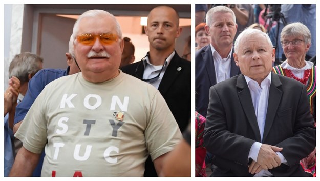 Lech Wałęsa i Jarosław Kaczyński /Wojtek Jargiło/Piotr Nowak /PAP