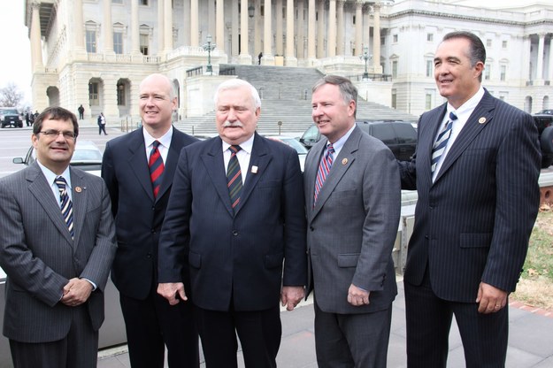 Lech Wałęsa przed amerykańskim Kongresem /Paweł Żuchowski /RMF FM