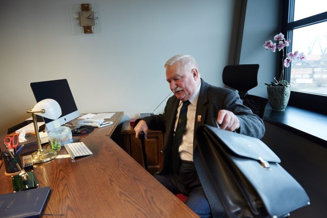 Lech Wałęsa w Europejskim Centrum Solidaności /PAP/Adam Warżawa    /PAP