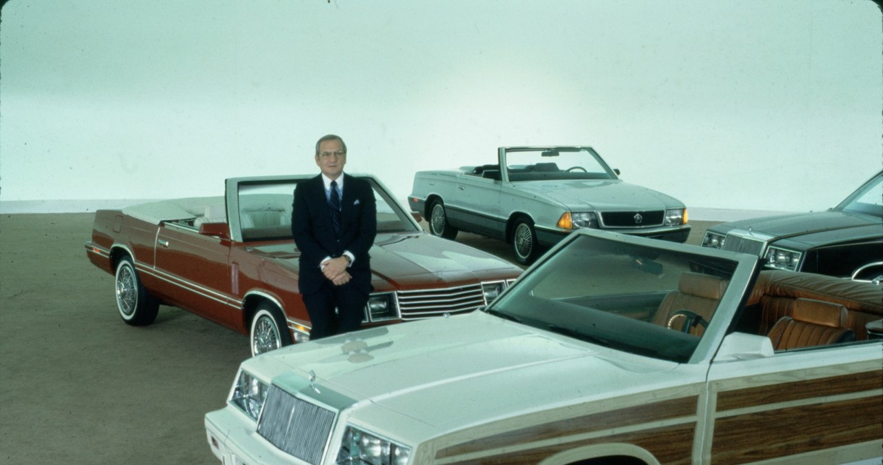 Lee Iacocca na planie podczas kręcenia reklamy Chryslera w 1983 roku /Getty Images