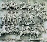 Legion rzymski, fragment kolumny Antoninusa Piusa /Encyklopedia Internautica