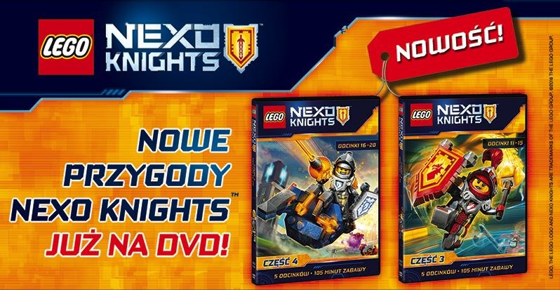 LEGO NEXO KNIGHTS DVD /materiały prasowe