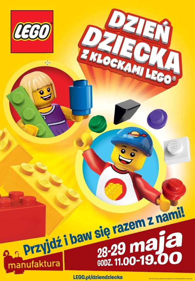 Lego Polska zaprasza wszystkie dzieci w weekend 28-29 maja do centrum handlowego Manufaktura w Łodzi /materiały prasowe