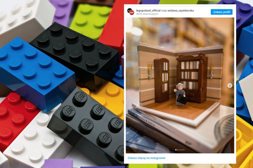 Lego zaprezentowało figurkę słynnej polskiej noblistki Wisławy Szymborskiej /Instagram/legopoland_official /123RF/PICSEL