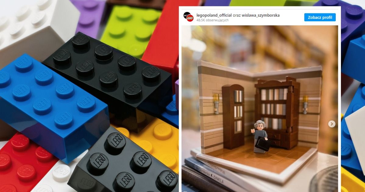 Lego zaprezentowało figurkę słynnej polskiej noblistki Wisławy Szymborskiej /Instagram/legopoland_official /123RF/PICSEL