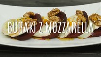 Lekka kolacja - buraki z mozzarellą