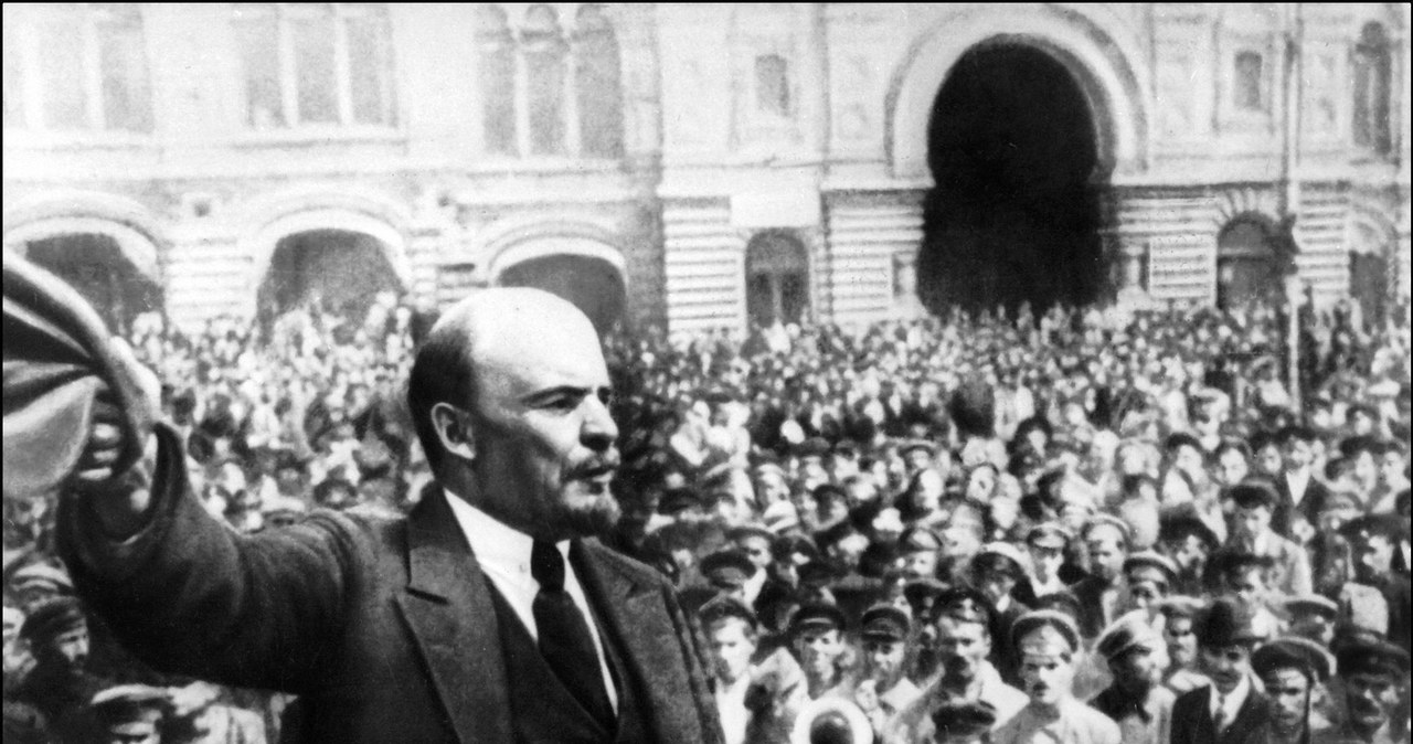 Lenin w Moskwie, 1917 /AFP