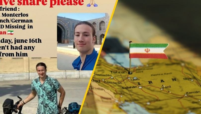 Lennart Monterlos, 18-latek z Francji, który próbował przejechać Iran na rowerze /-/AFP/East News/ Shutterstock /East News