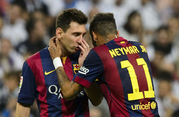 Leo Messi i Neymar /AFP