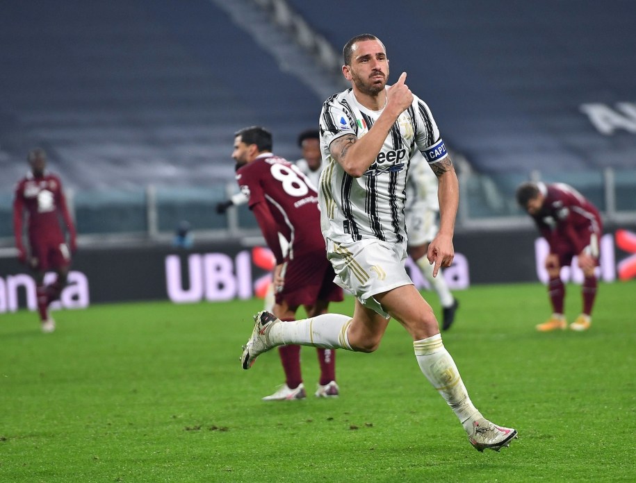 Leonardo Bonucci po zdobyciu bramki /ALESSANDRO DI MARCO  /PAP