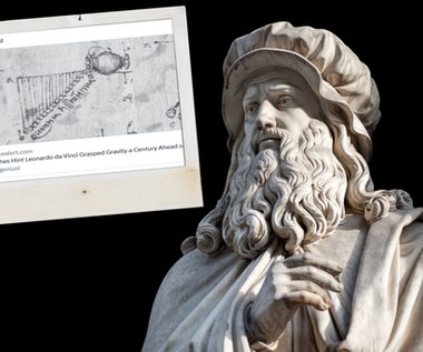 Leonardo da Vinci badał grawitację sto lat przed Newtonem