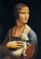 Leonardo da Vinci, Dama z łasiczką, ok. 1485 /Encyklopedia Internautica