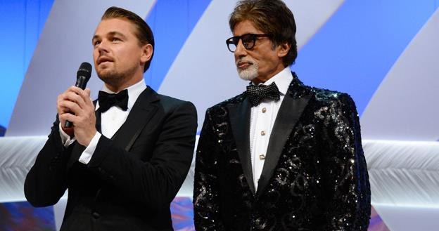 Leonardo DiCaprio i Amitabh Bachchan - hollywoodzka i bollywoodzka gwiazda kina/fot. P. Le Segretain /Getty Images/Flash Press Media