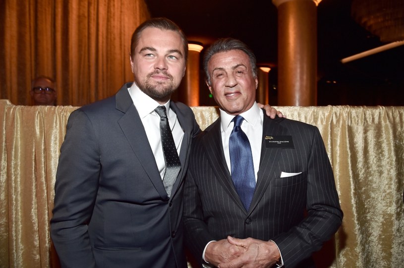 Leonardo DiCaprio i Sylvester Stallone na lunchu nominowanych /Alberto E. Rodriguez /Getty Images
