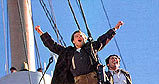 Leonardo DiCaprio w filmie "Titanic" /