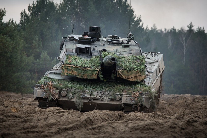 Leopard 2A5 na poligonie w Świętoszowie /@1WBPanc /Twitter