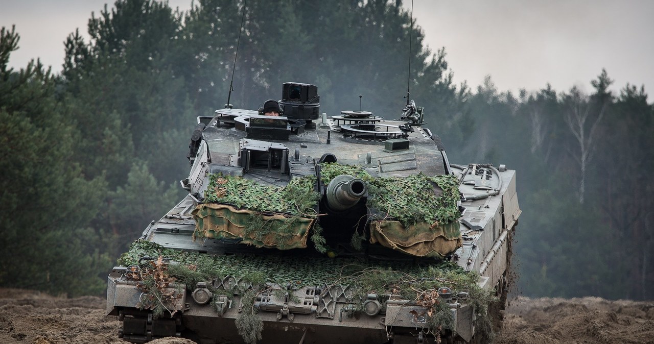 Leopard 2A5 na poligonie w Świętoszowie /@1WBPanc /Twitter