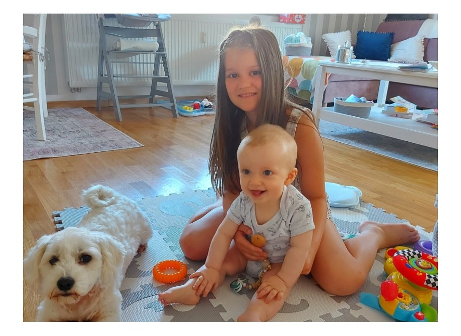 Leoś z siostrą Zosią /RMF FM