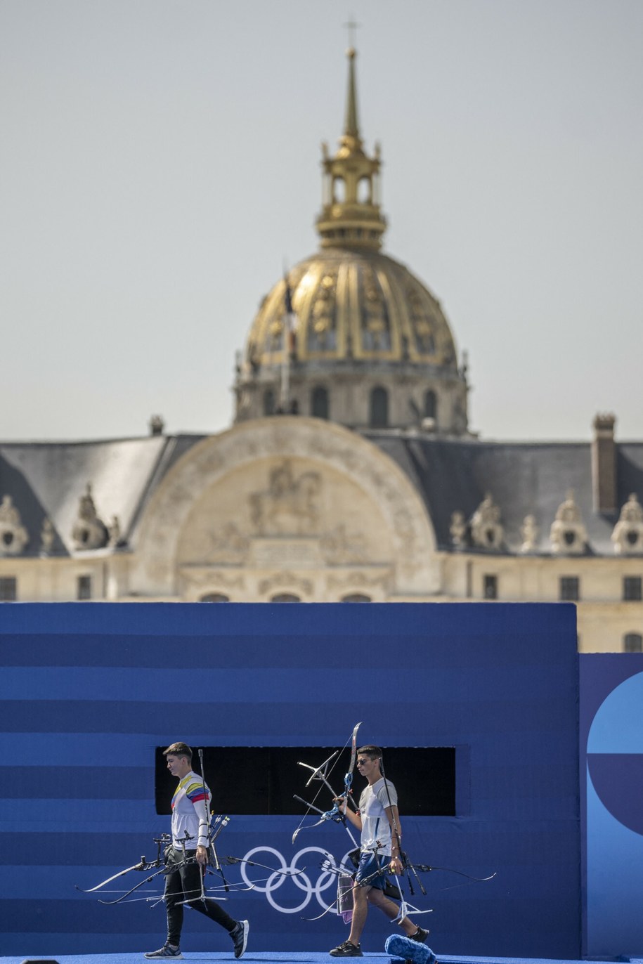 Les Invalides, przy którym odbywają się zawody łucznicze. /Blondet Eliot/ABACA/Abaca/East News /East News