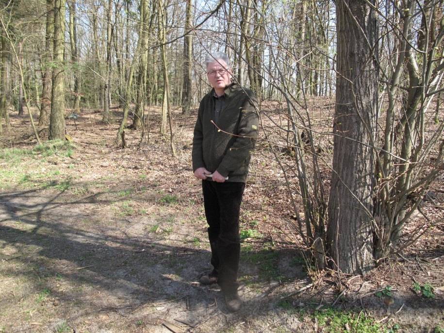 Leśniczy Bogusław Szwichtenberg, który znalazł skarb /Adam Górczewski, RMF FM /RMF FM