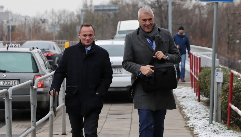 Leszek Czarnecki i Roman Giertych / 	Andrzej Grygiel    /PAP