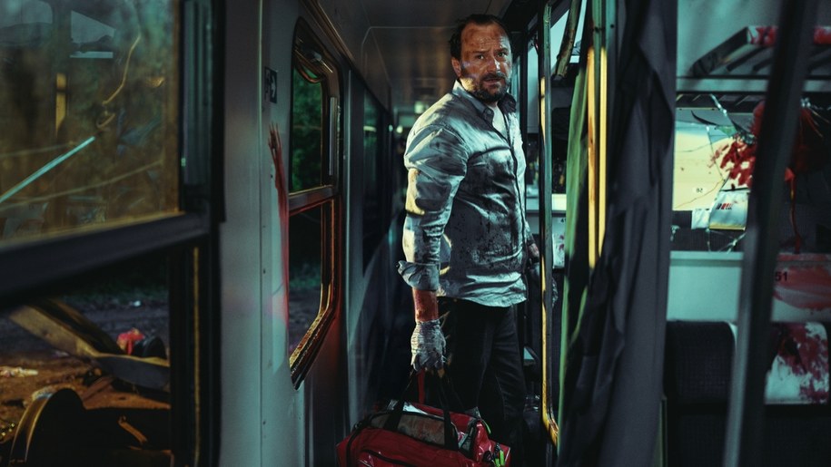 Leszek Lichota na planie "Znieczulenia" /Netflix/Karolina Grabowska /Materiały prasowe