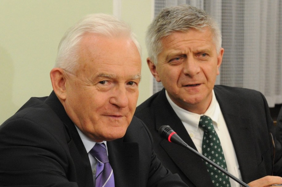 Leszek Miller i Marek Belka /Grzegorz Jakubowski /PAP