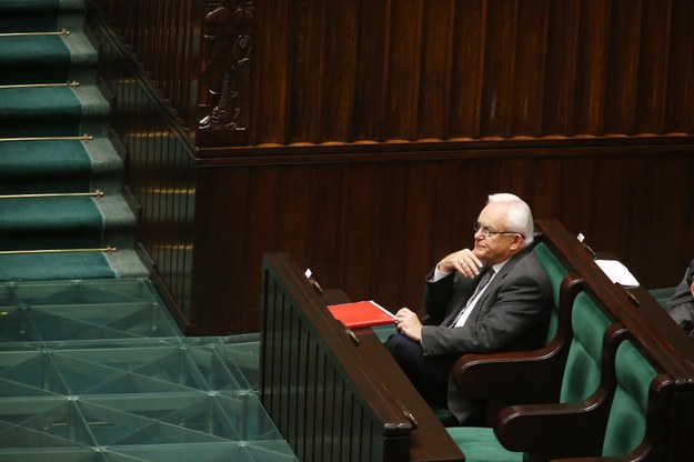 Leszek Miller podczas posiedzenia Sejmu /Tomasz Gzell /PAP