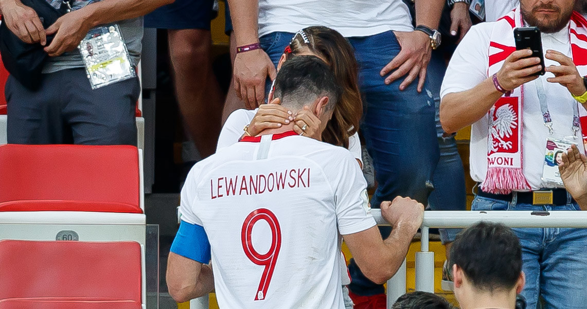 Lewandowscy podczas Mistrzostw Świata w 2018 roku /TF-Images/Getty Images /Getty Images