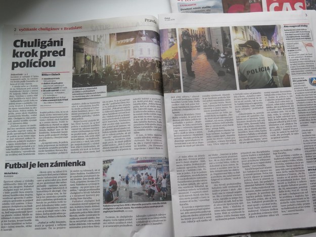 Lewicowa „Pravda” martwi się, że chuligani są krok przed policją /Maciej Pałahicki /RMF FM