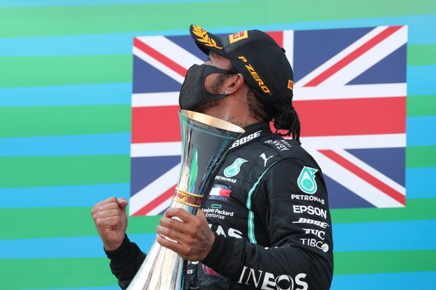 Lewis Hamilton (Mercedes) wygrał na torze Catalunya pod Barceloną wyścig o Grand Prix Hiszpanii, szóstą rundę mistrzostw świata Formuły 1 /Albert Gea / Pool /PAP/EPA