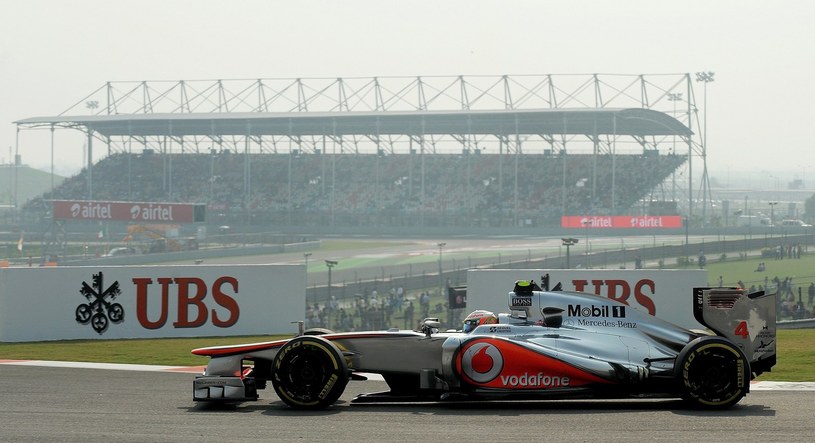Lewis Hamilton na torze  Buddh International /AFP