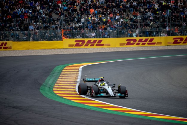 Lewis Hamilton podczas Grand Prix Belgii /CHRISTIAN BRUNA /PAP/EPA