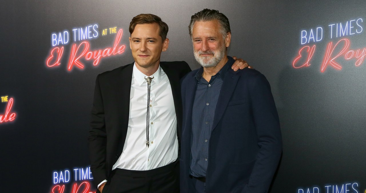 Lewis Pullman i Bill Pullman na premierze filmu "Źle się dzieje w El Royale" /Gabriel Olsen/WireImage /Getty Images