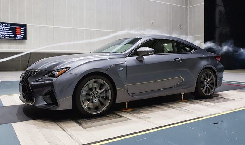 Lexus RC F w tunelu aerodynamicznym /Informacja prasowa