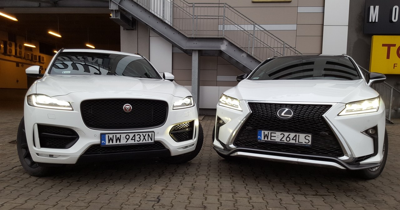 Lexus RX i Jaguar F-Pace /INTERIA.PL