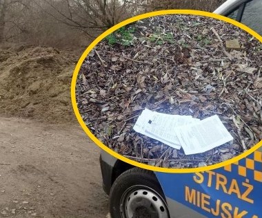 Leżały w trawie nad Wisłą. Strażnicy miejscy znaleźli dokumenty z poufnymi danymi