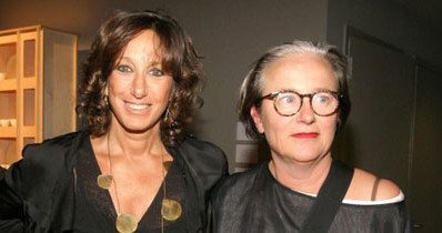 Li Edelkoort (z prawej) z projektantką mody, Donną Karan &nbsp; /Janerik Henriksson /East News