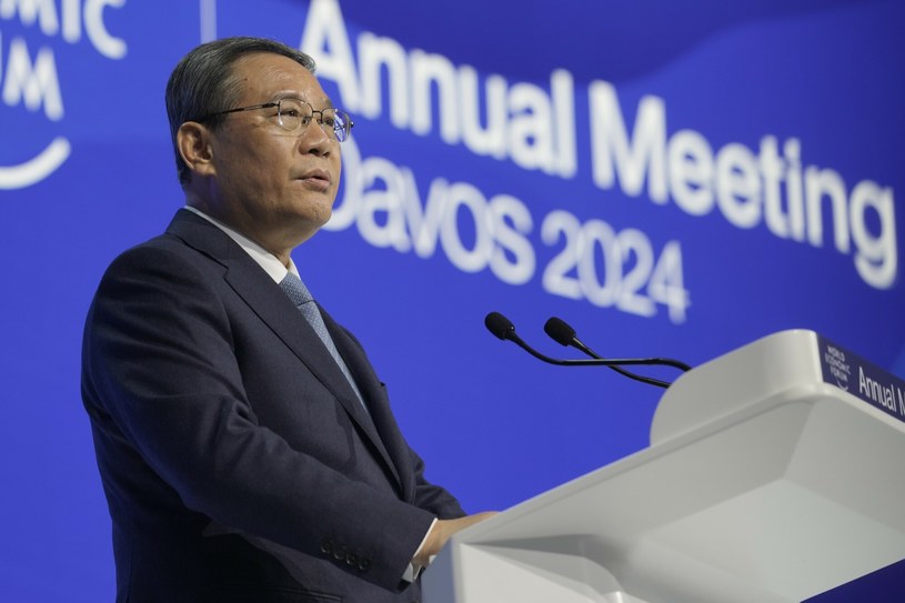 Li Qiang, premier Chin podczas Światowego Forum Ekonomicznego (WEF) w Davos /MARKUS SCHREIBER/ASSOCIATED PRESS /East News