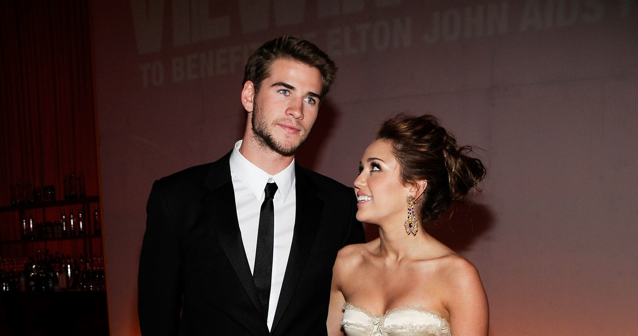 Liam Hemsworth i Miley Cyrus /Larry Busacca /Getty Images