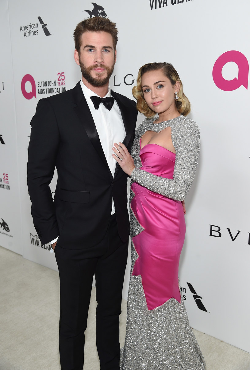 Liam Hemsworth i Miley Cyrus /Jamie McCarthy /Getty Images