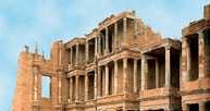 Libia, Sabratha, teatr rzymski, 200 r. n.e. /Encyklopedia Internautica