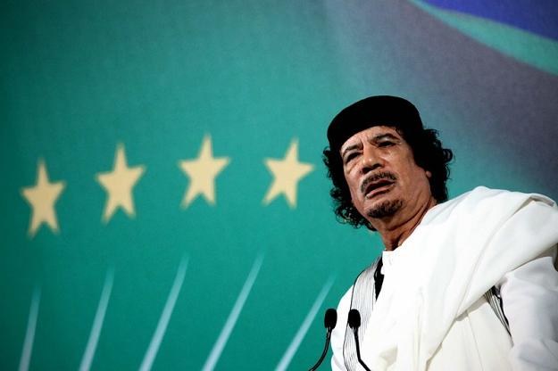 Libijski satrapa Muammar Kadafi /Reporter