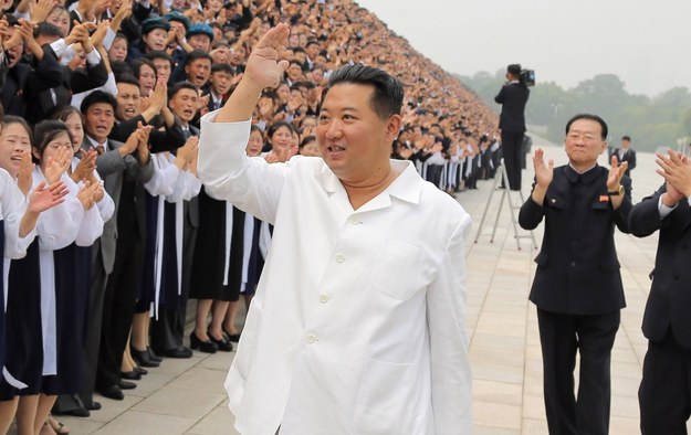 Lider Korei Północnej Kim Dzong Un /KCNA /PAP/EPA