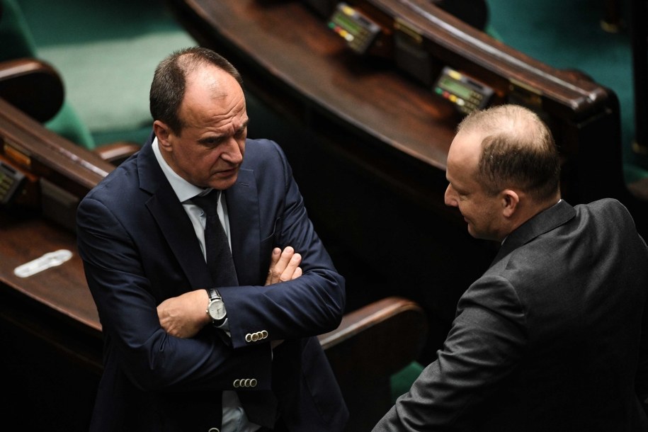 Lider Kukiz'15 Paweł Kukiz na sali sejmowej / 	Radek Pietruszka   /PAP