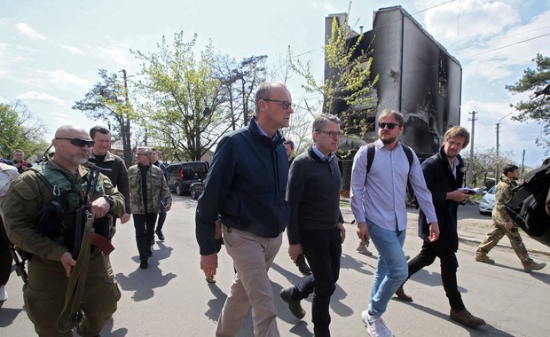 Lider niemieckiej opozycji w Kijowie. Vel Sęk: Oby wizyta nie zakończyła się na widokówce z Zełenskim
